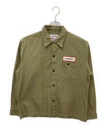 SUNNY SIDER（サニーサイダーズ）の古着「ミリタリーシャツ」｜カーキ