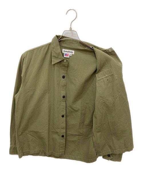 SUNNY SIDER（サニーサイダーズ）sunny sider (サニーサイダーズ) ミリタリーシャツ カーキ サイズ:Lの古着・服飾アイテム