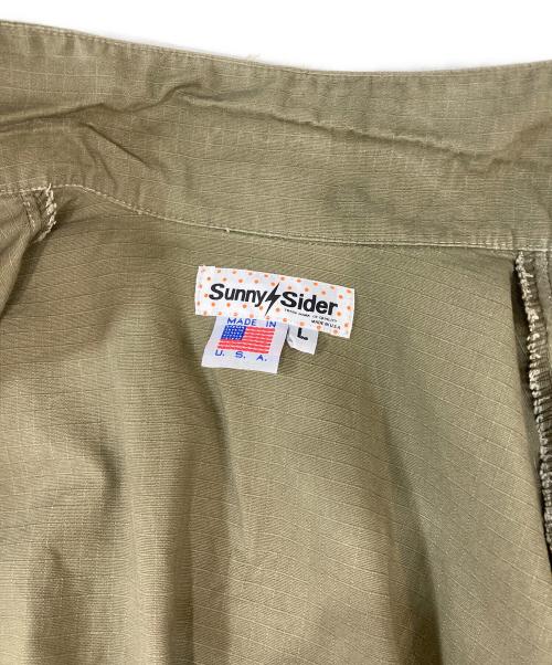 SUNNY SIDER（サニーサイダーズ）sunny sider (サニーサイダーズ) ミリタリーシャツ カーキ サイズ:Lの古着・服飾アイテム