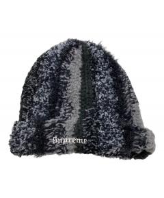 Supreme Stripe Beanie ブラック/グレー 中古・古着通販】SUPREME (シュプリーム) Tinsel Stripe Beanie