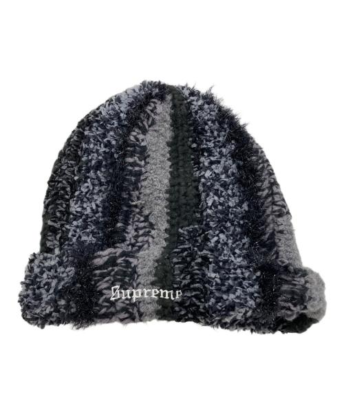 SUPREME（シュプリーム）SUPREME (シュプリーム) Tinsel Stripe Beanie ブラックの古着・服飾アイテム
