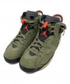NIKE×Travis Scottナイキ×トラヴィススコット）の古着「AIR JORDAN6」｜Medium Olive/ミディアム オ