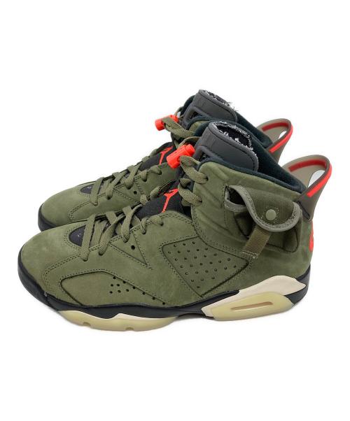 NIKE（ナイキ）NIKE (ナイキ) Travis Scott (トラヴィススコット) AIR JORDAN6 Medium Olive/ミディアム オ サイズ:26の古着・服飾アイテム