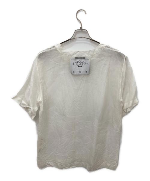MSGM（エムエスジーエム）MSGM (エムエスジーエム) シアーチュールカットソー ホワイト サイズ:40の古着・服飾アイテム