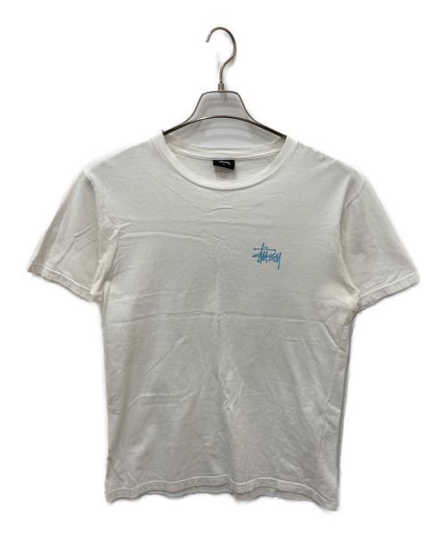 stussy（ステューシー）stussy (ステューシー) プリントTシャツ ホワイト サイズ:Sの古着・服飾アイテム