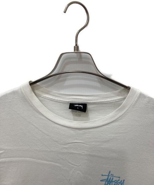 stussy（ステューシー）stussy (ステューシー) プリントTシャツ ホワイト サイズ:Sの古着・服飾アイテム