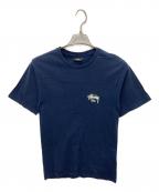 stussyステューシー）の古着「プリントTシャツ」｜ネイビー