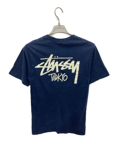stussy（ステューシー）stussy (ステューシー) プリントTシャツ ネイビー サイズ:Sの古着・服飾アイテム