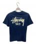 stussy (ステューシー) プリントTシャツ ネイビー サイズ:S：4000円
