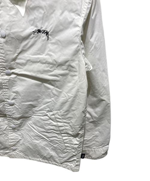 stussy（ステューシー）stussy (ステューシー) コーチジャケット ホワイト サイズ:Ｓの古着・服飾アイテム