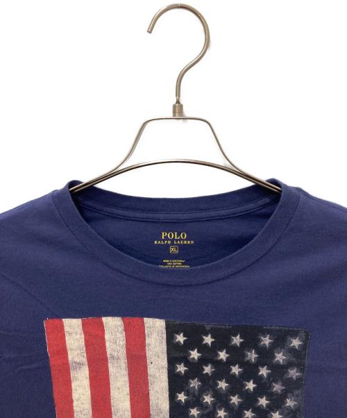 POLO RALPH LAUREN（ポロ・ラルフローレン）POLO RALPH LAUREN (ポロ・ラルフローレン) プリントTシャツ ネイビー サイズ:XLの古着・服飾アイテム