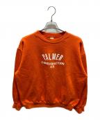 RUSSELL ATHLETICラッセルアスレチック）の古着「プリントクルーネックスウェット」｜オレンジ