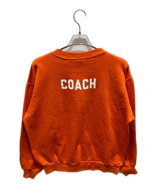 RUSSELL ATHLETIC（ラッセルアスレチック）RUSSELL ATHLETIC (ラッセルアスレチック) プリントクルーネックスウェット オレンジ サイズ:Ｌの古着・服飾アイテム