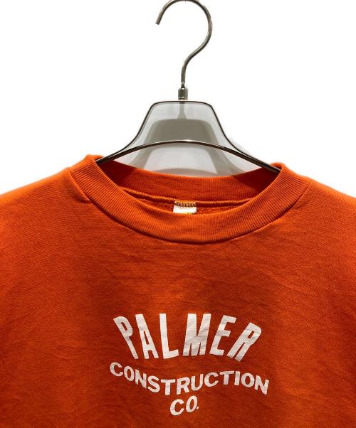 RUSSELL ATHLETIC（ラッセルアスレチック）RUSSELL ATHLETIC (ラッセルアスレチック) プリントクルーネックスウェット オレンジ サイズ:Ｌの古着・服飾アイテム