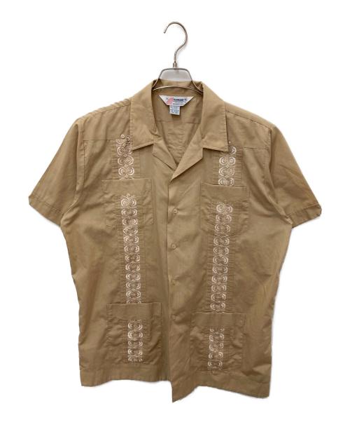Romanity（ロマニティ）Romanity (ロマニティ) 4ポケット半袖シャツ ベージュ サイズ:XLの古着・服飾アイテム