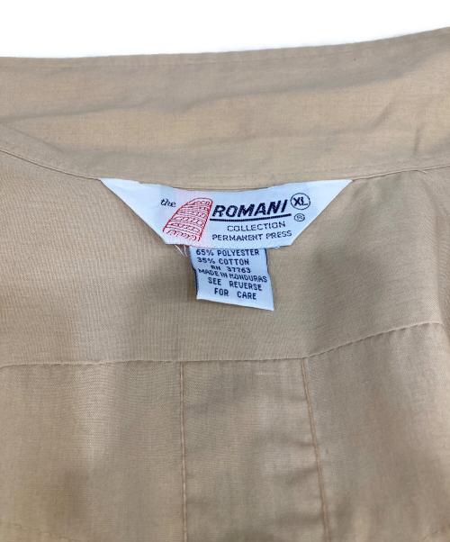 Romanity（ロマニティ）Romanity (ロマニティ) 4ポケット半袖シャツ ベージュ サイズ:XLの古着・服飾アイテム