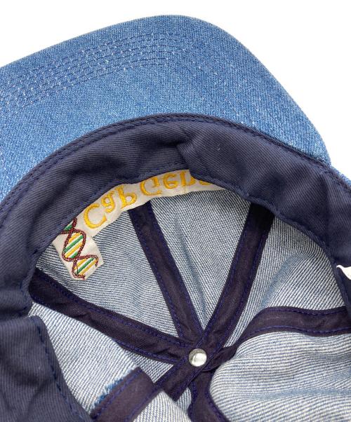 COMFORTABLE REASON（コンフォータブルリーズン）COMFORTABLE REASON (コンフォータブルリーズン) Stripe Tam O’Shanter Hat ブルーの古着・服飾アイテム