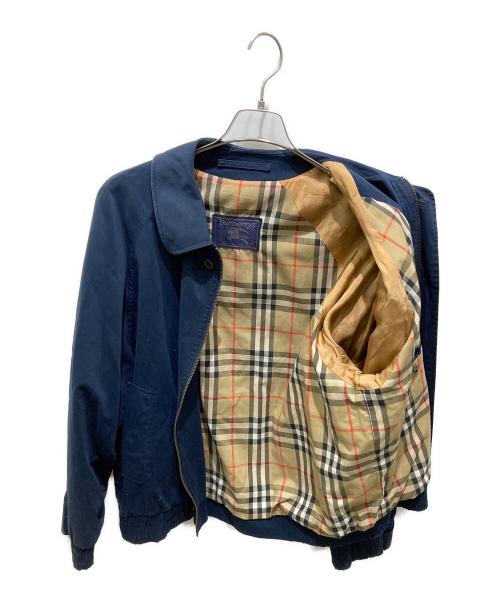 Burberry's（バーバリー）Burberry's (バーバリー) 裏ノヴァチェックジップジャケット ネイビー サイズ:Ｓの古着・服飾アイテム