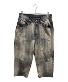 ANCELLM（アンセルム）の古着「AGING WIDE DENIM 5P PANTS」｜ブラック