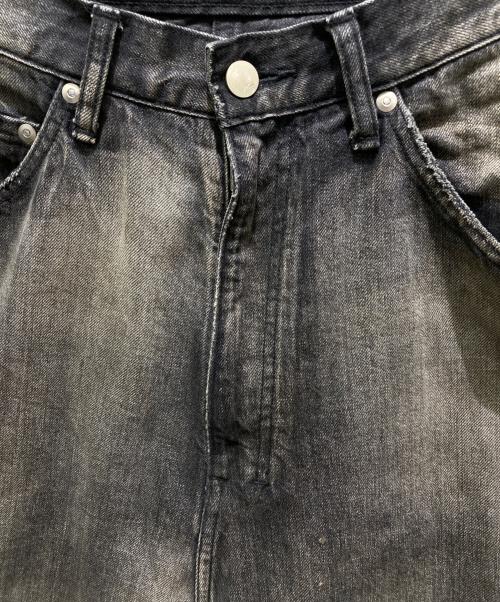 ANCELLM（アンセルム）ANCELLM (アンセルム) AGING WIDE DENIM 5P PANTS ブラック サイズ:2の古着・服飾アイテム