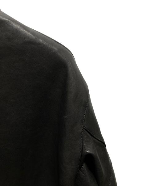 CALEE（キャリー）CALEE (キャリー) カウハイドレザージャケット ブラック サイズ:記載なしの為実寸参照の古着・服飾アイテム