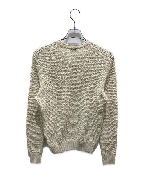 Drumohr（ドルモア）Drumohr (ドルモア) コットンクルーネックニット ベージュ サイズ:46の古着・服飾アイテム