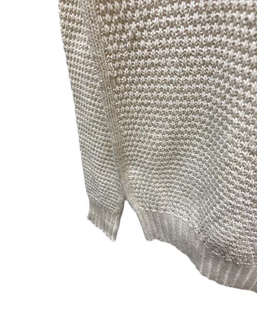 Drumohr（ドルモア）Drumohr (ドルモア) コットンクルーネックニット ベージュ サイズ:46の古着・服飾アイテム