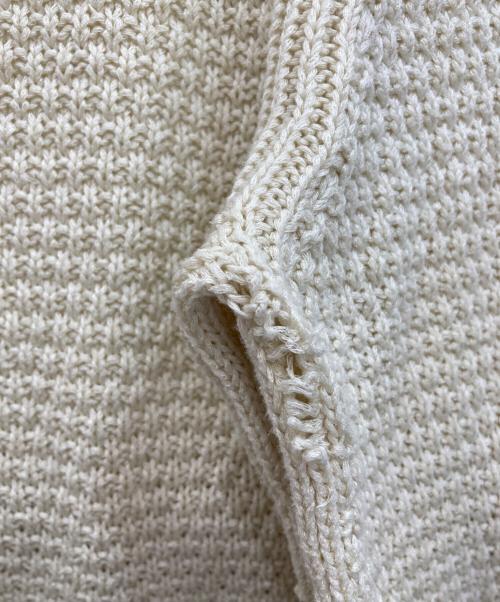 Drumohr（ドルモア）Drumohr (ドルモア) コットンクルーネックニット ベージュ サイズ:46の古着・服飾アイテム