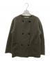 theory luxe（セオリーリュクス）の古着「カシミヤ混ダブルノーカラージャケット」｜ブラウン