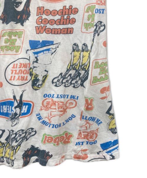 Hysteric Glamour（ヒステリックグラマー）Hysteric Glamour (ヒステリックグラマー) 総柄カットソー ホワイト サイズ:FREEの古着・服飾アイテム