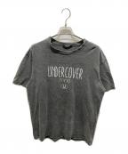 UNDERCOVERアンダーカバー）の古着「ヴィンテージ加工ロゴTシャツ」｜チャコールグレー