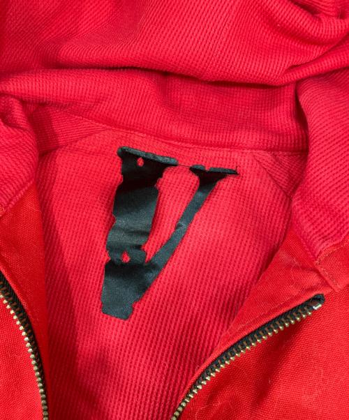 VLONE（ヴィーロン）VLONE (ヴィーロン) Canvas Jacket Embroidered Red レッド サイズ:Ｌの古着・服飾アイテム