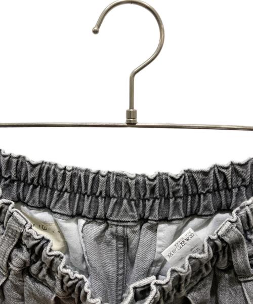HARVESTY（ハーベスティー）HARVESTY (ハーベスティー) BLACK DENIM CIRCUS PANTS グレー サイズ:2の古着・服飾アイテム