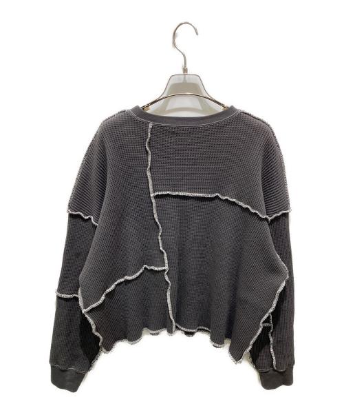 RHC Ron Herman（アールエイチシー ロンハーマン）RHC Ron Herman (アールエイチシー ロンハーマン) パッチワーク ワッフルプルオーバー グレー サイズ:XSの古着・服飾アイテム