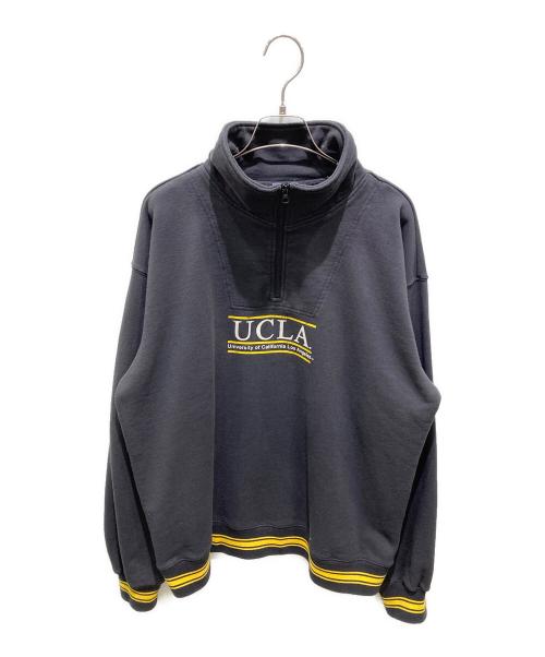 UCLA（ユーシーエルエー）UCLA (ユーシーエルエー) JOURNAL STANDARD relume (ジャーナルスタンダード レリューム) ハーフジップスウェット グレー サイズ:Ｌの古着・服飾アイテム