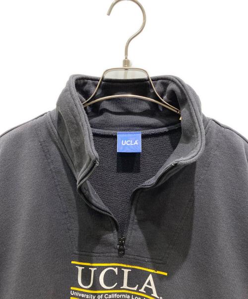 UCLA（ユーシーエルエー）UCLA (ユーシーエルエー) JOURNAL STANDARD relume (ジャーナルスタンダード レリューム) ハーフジップスウェット グレー サイズ:Ｌの古着・服飾アイテム