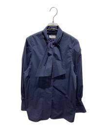 IENA（イエナ）の古着「＆NAVYボウタイブラウス」｜ネイビー