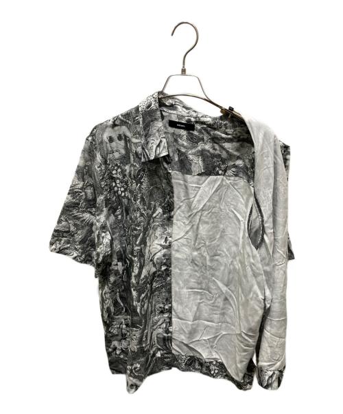DIESEL（ディーゼル）DIESEL (ディーゼル) C-FRY オールオーバープリント半袖シャツ グレー サイズ:XSの古着・服飾アイテム