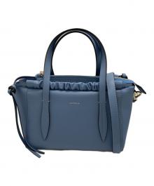 LORISTELLA（ロリステッラ）の古着「ギャザーショルダートート」｜ブルー