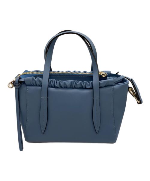 LORISTELLA（ロリステッラ）LORISTELLA (ロリステッラ) ギャザーショルダートート ブルーの古着・服飾アイテム