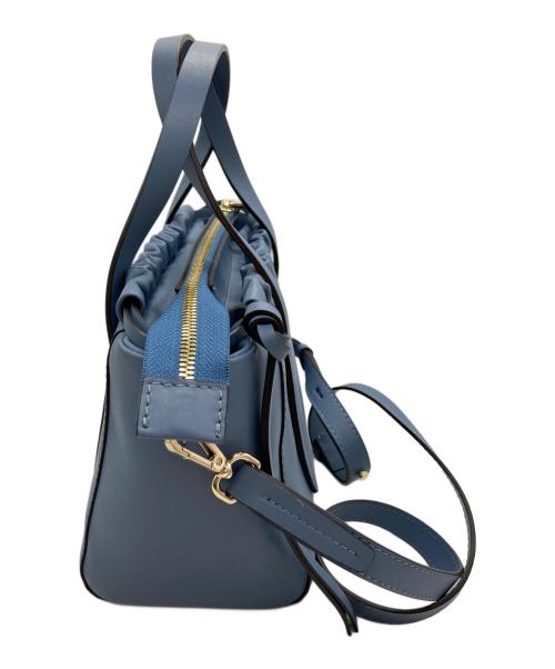 LORISTELLA（ロリステッラ）LORISTELLA (ロリステッラ) ギャザーショルダートート ブルーの古着・服飾アイテム