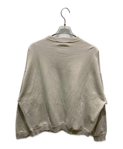 REMI RELIEF（レミレリーフ）REMI RELIEF (レミレリーフ) ビッグシルエットクルーネックスウェット ベージュ サイズ:Ｍの古着・服飾アイテム