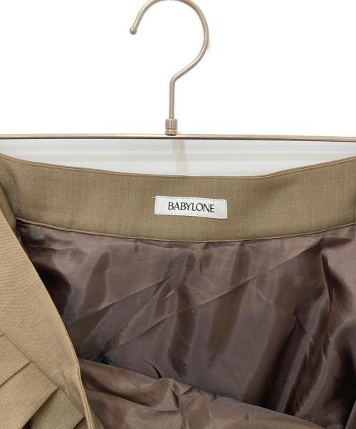 BABYLONE（バビロン）BABYLONE (バビロン) プリーツフレアスカート オリーブ サイズ:36の古着・服飾アイテム