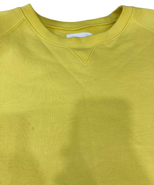 TAKAHIROMIYASHITA TheSoloIst.（タカヒロミヤシタ ザソロイスト）TAKAHIROMIYASHITA TheSoloIst. (タカヒロミヤシタ ザソロイスト) oversized crew neck sweatshirt. イエロー サイズ:44の古着・服飾アイテム