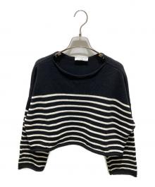 TRICOTS JEAN MARC（トリコットジーンマルク）の古着「ショート丈ニット」｜ブラック