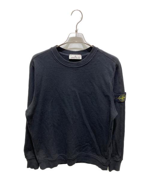 STONE ISLAND（ストーンアイランド）STONE ISLAND (ストーンアイランド) クルーネックスウェット ブラック サイズ:Ｌの古着・服飾アイテム