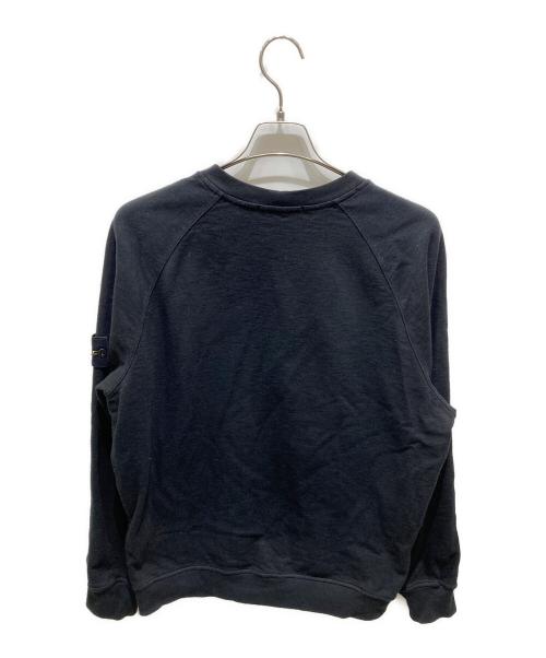 STONE ISLAND（ストーンアイランド）STONE ISLAND (ストーンアイランド) クルーネックスウェット ブラック サイズ:Ｌの古着・服飾アイテム