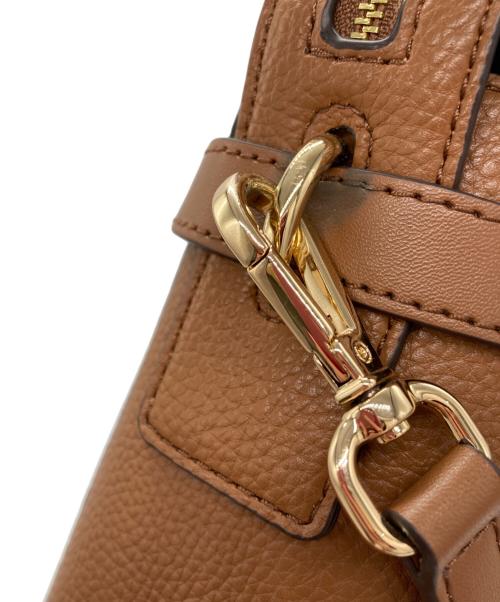 MICHAEL KORS（マイケル・コース）MICHAEL KORS (マイケル・コース) MERCER トップジップ ベルテッド サッチェル スモール ブラウンの古着・服飾アイテム