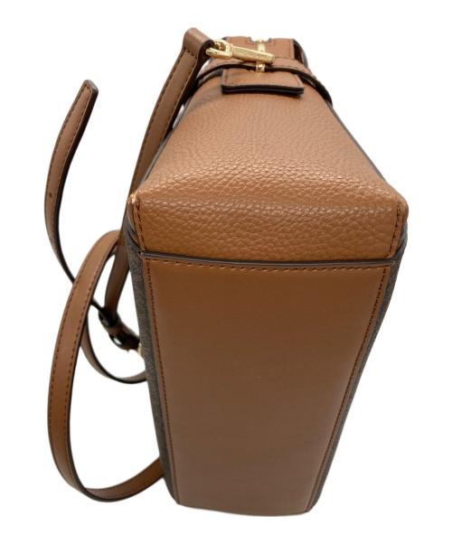 MICHAEL KORS（マイケル・コース）MICHAEL KORS (マイケル・コース) MERCER トップジップ ベルテッド サッチェル スモール ブラウンの古着・服飾アイテム