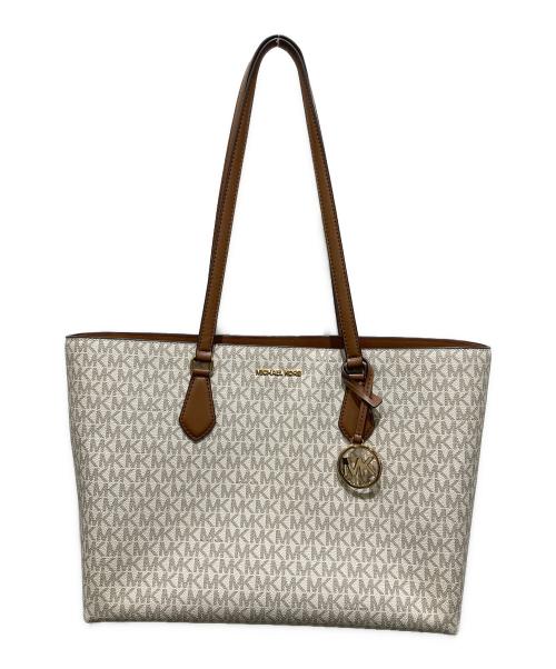 MICHAEL KORS（マイケル・コース）MICHAEL KORS (マイケル・コース) TEMPLE トート ラージ ホワイトの古着・服飾アイテム